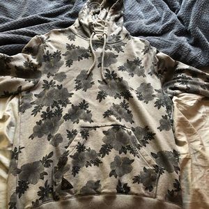 Floral Pattern Hoodie